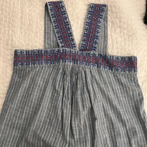 Anthropologie Embroidered Top size Large